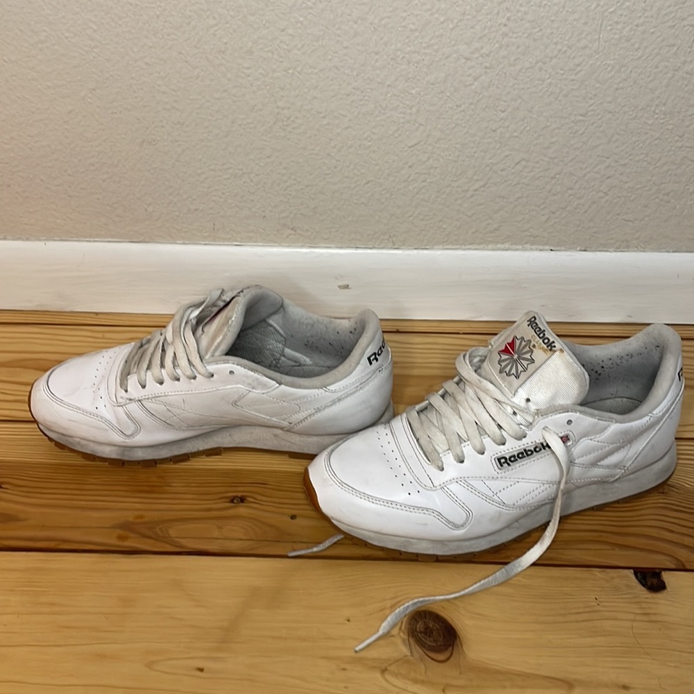 Reebok classic leather sneaker - white/gum sole - Picture 3 of 9